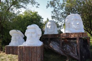 Sculptures in Sandilands Manitoba
