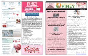 February 2021 RM of Piney Newsletter
