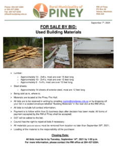 Used Building Materials For Sale By Bid