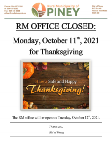 Thanksgiving Office Closure