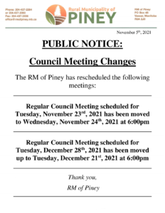 Council Meeting Changes Fall 2021