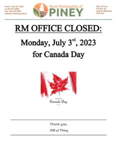 Canada Day Office Closure 2023