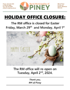 Easter Office Closure 2024