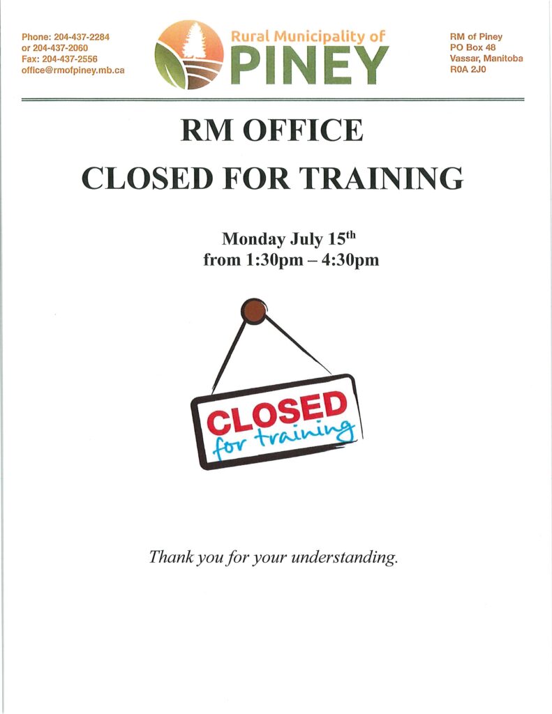 Office Closure July 15, 2024