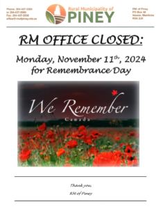 Remembrance Day Office Closure 2024