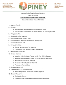 Agenda for Regular Meeting 2025-02-11