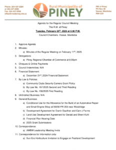 Agenda for Regular Meeting 2025-02-25