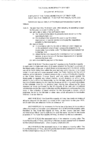 By-Law 158 2025 Financial Plan for 2025