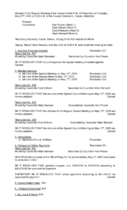 Minutes of the Regular Meeting 2025-05-27
