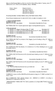 Minutes of the Regular Meeting 2025-06-17