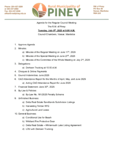 Agenda for Regular Meeting 2025-07-08