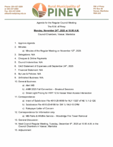 Agenda for Regular Meeting 2025-11-24