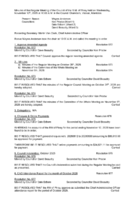 Minutes of the Regular Meeting 2025-11-12