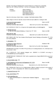 Minutes of the Regular Meeting 2025-11-24