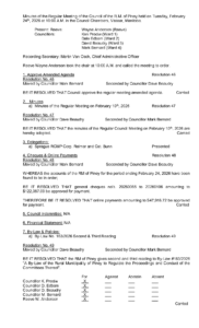 Minutes of the Regular Meeting 2026-02-24