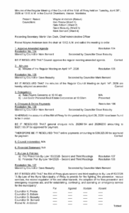 Minutes of the Regular Meeting 2026-04-28