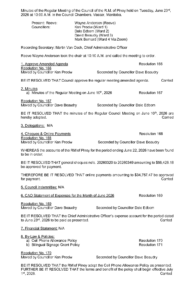 Minutes of the Regular Meeting 2026-06-23