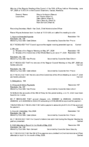 Minutes of the Regular Meeting 2026-06-10