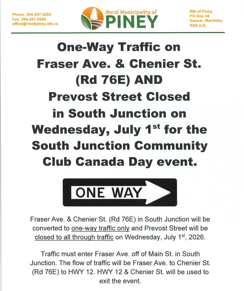 One-Way Traffic on Fraser Ave. & Chenier St. and Prevost Street closed in South Junction on July 1st.