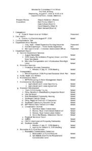 Minutes Committee of the Whole 2026-08-05
