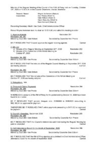 Minutes of the Regular Meeting 2026-10-13